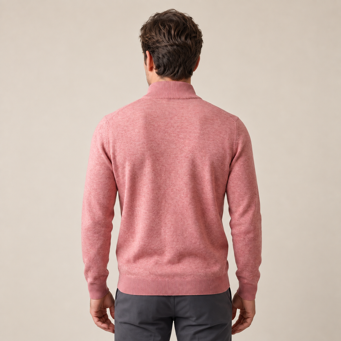 Wygodny sweter męski half zip