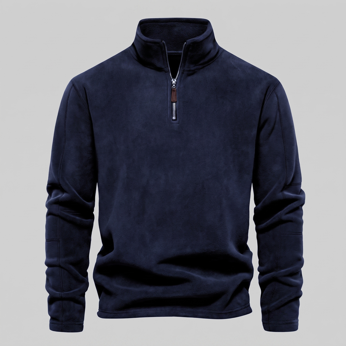Bluza polarowa męska z krótkim zamkiem
