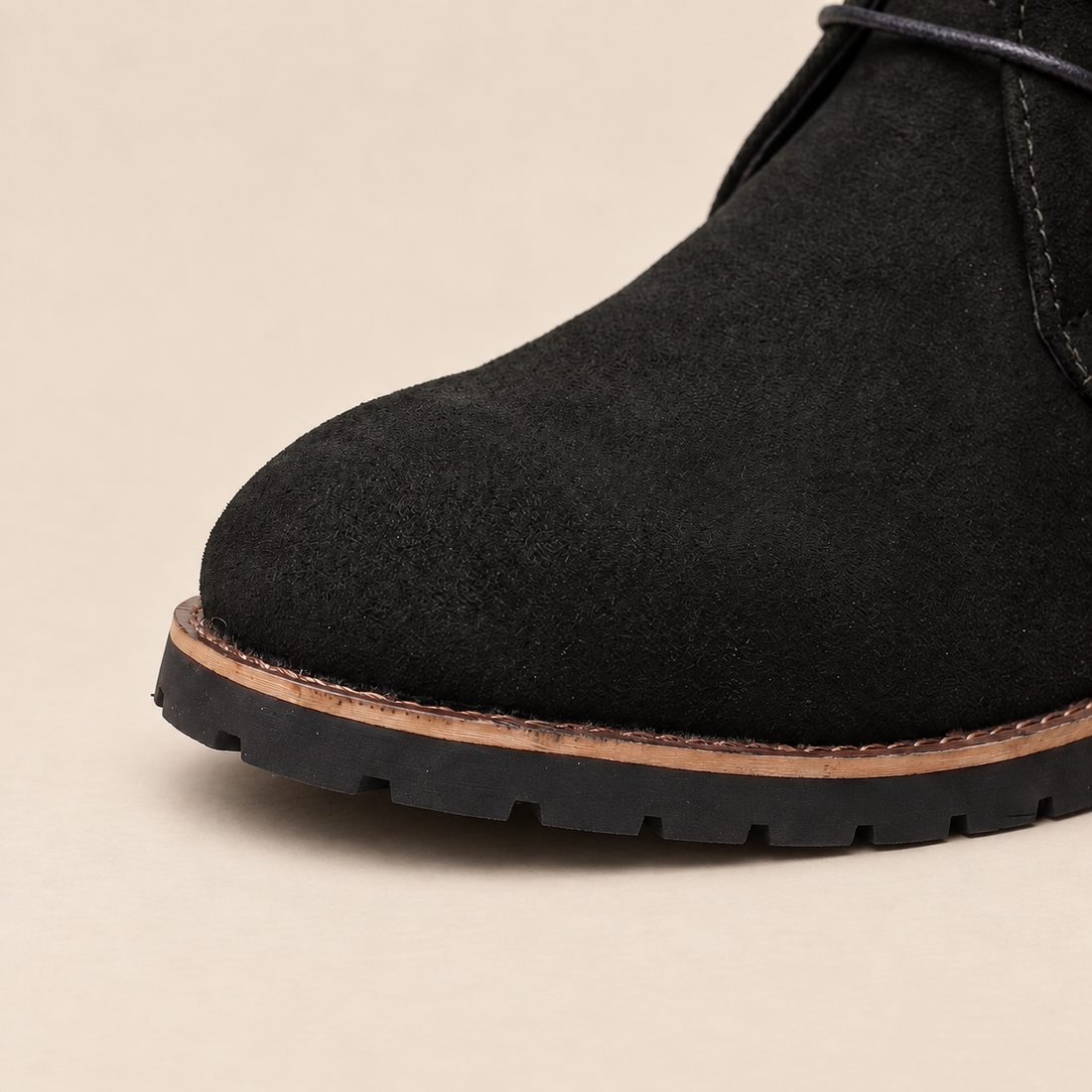 Buty męskie za kostkę z imitacji skóry