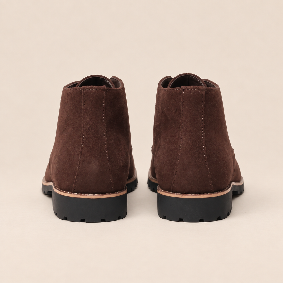 Buty męskie za kostkę z imitacji skóry