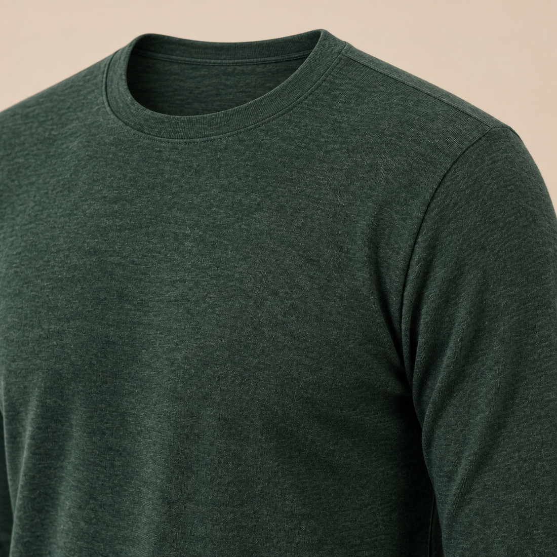 Sweter męski z okrągłym dekoltem i długim rękawem