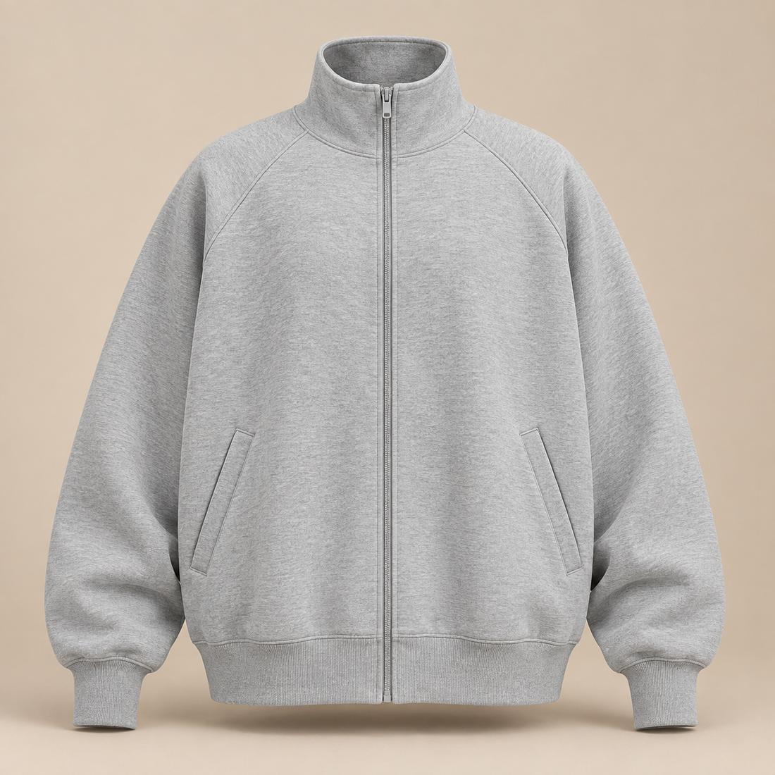 Bluza dresowa męska oversize rozpinana na zamek