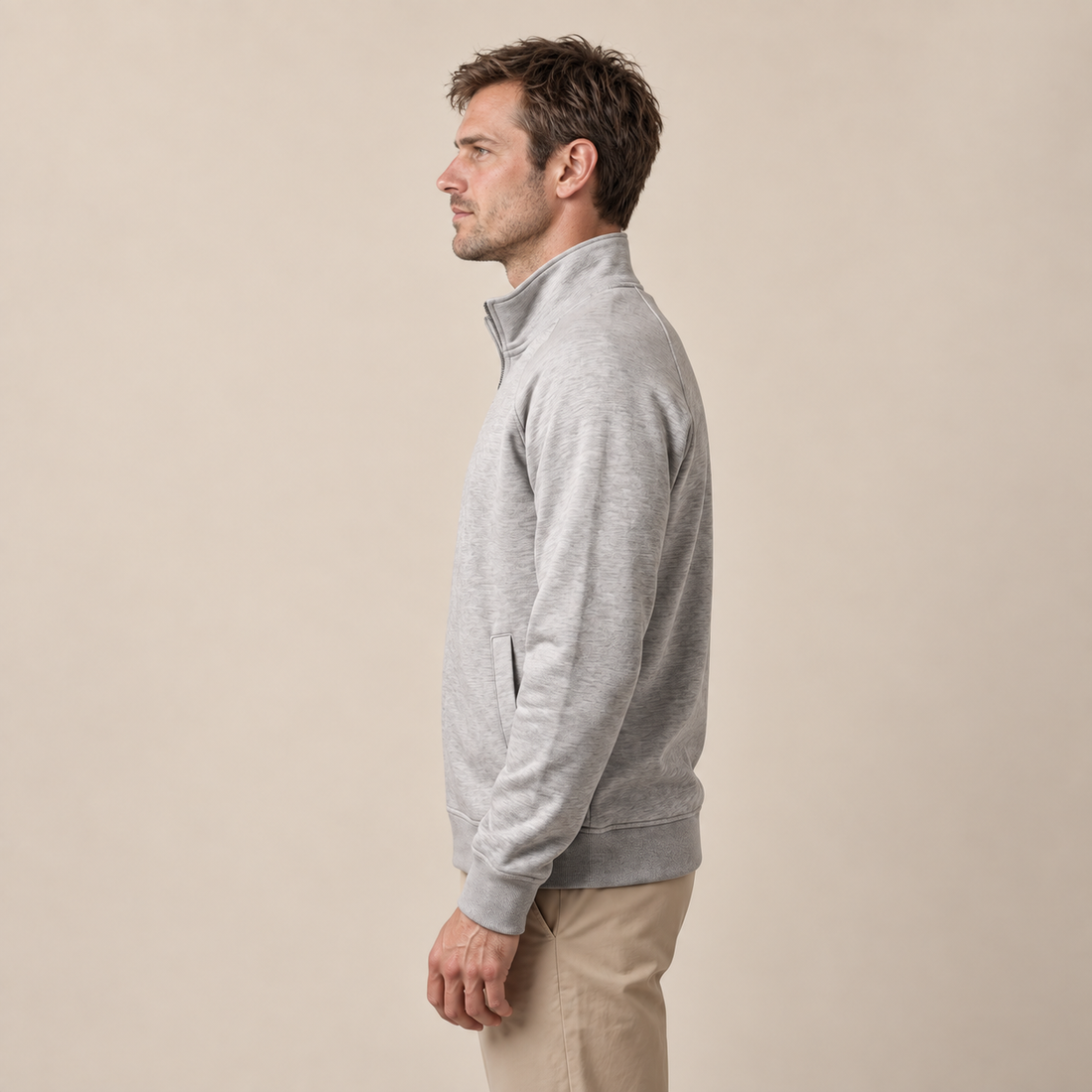 Bluza dresowa męska oversize rozpinana na zamek