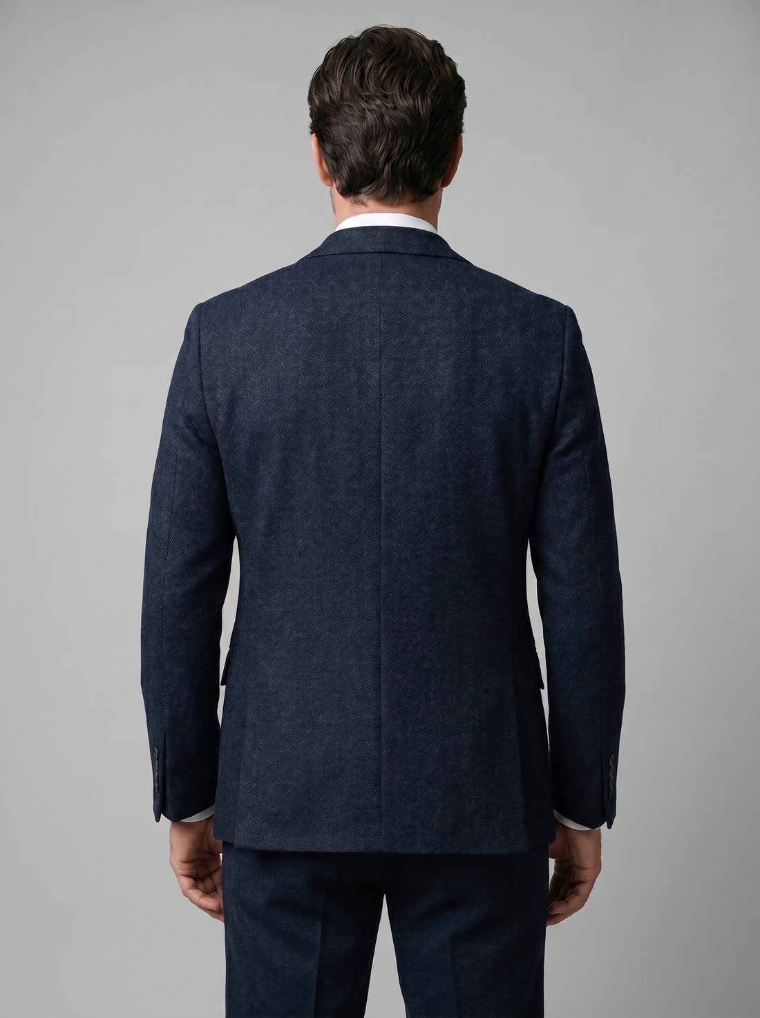 Garnitur męski trzyczęściowy slim fit z kamizelką na wesele