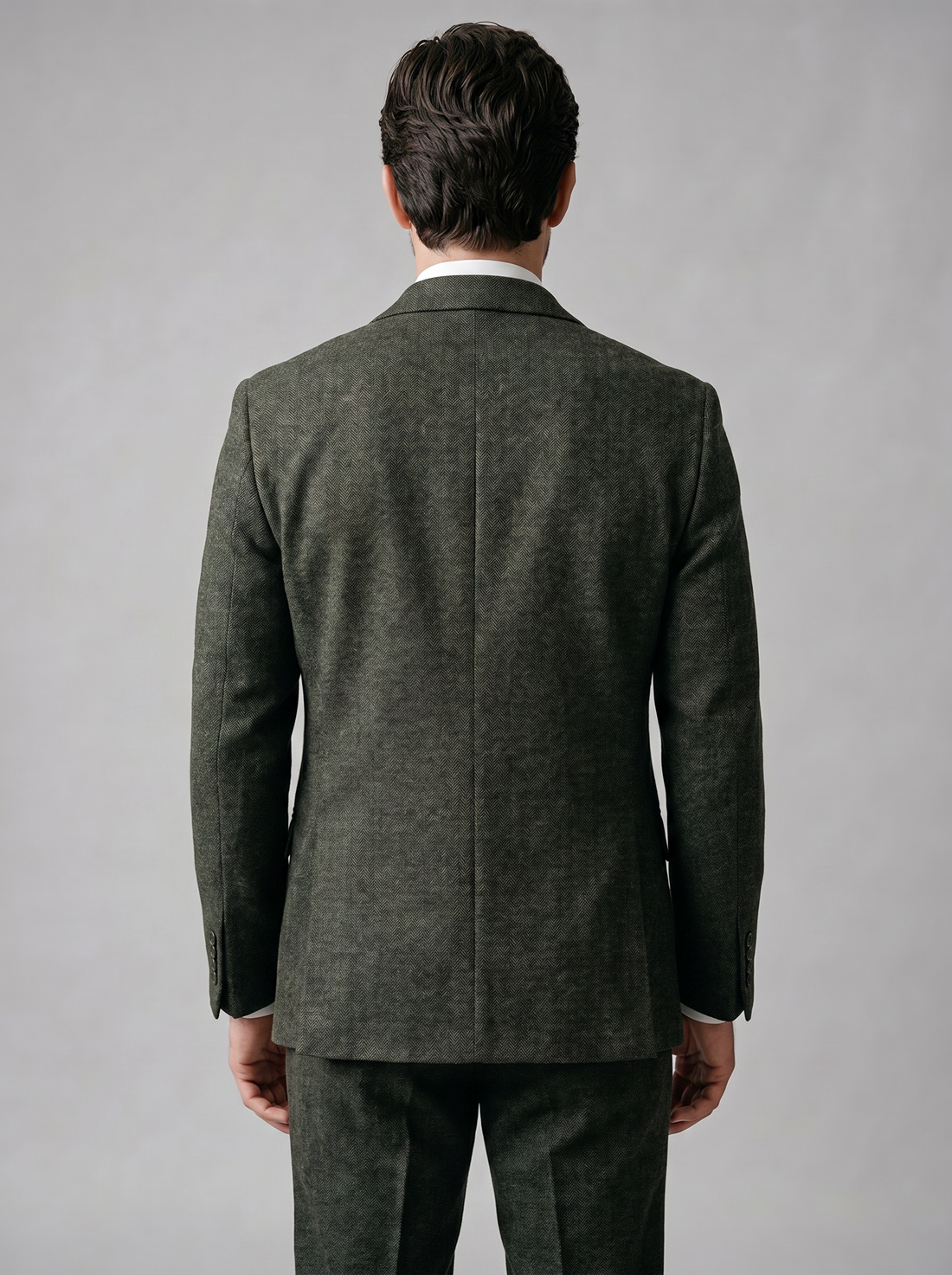 Garnitur męski trzyczęściowy slim fit z kamizelką na wesele