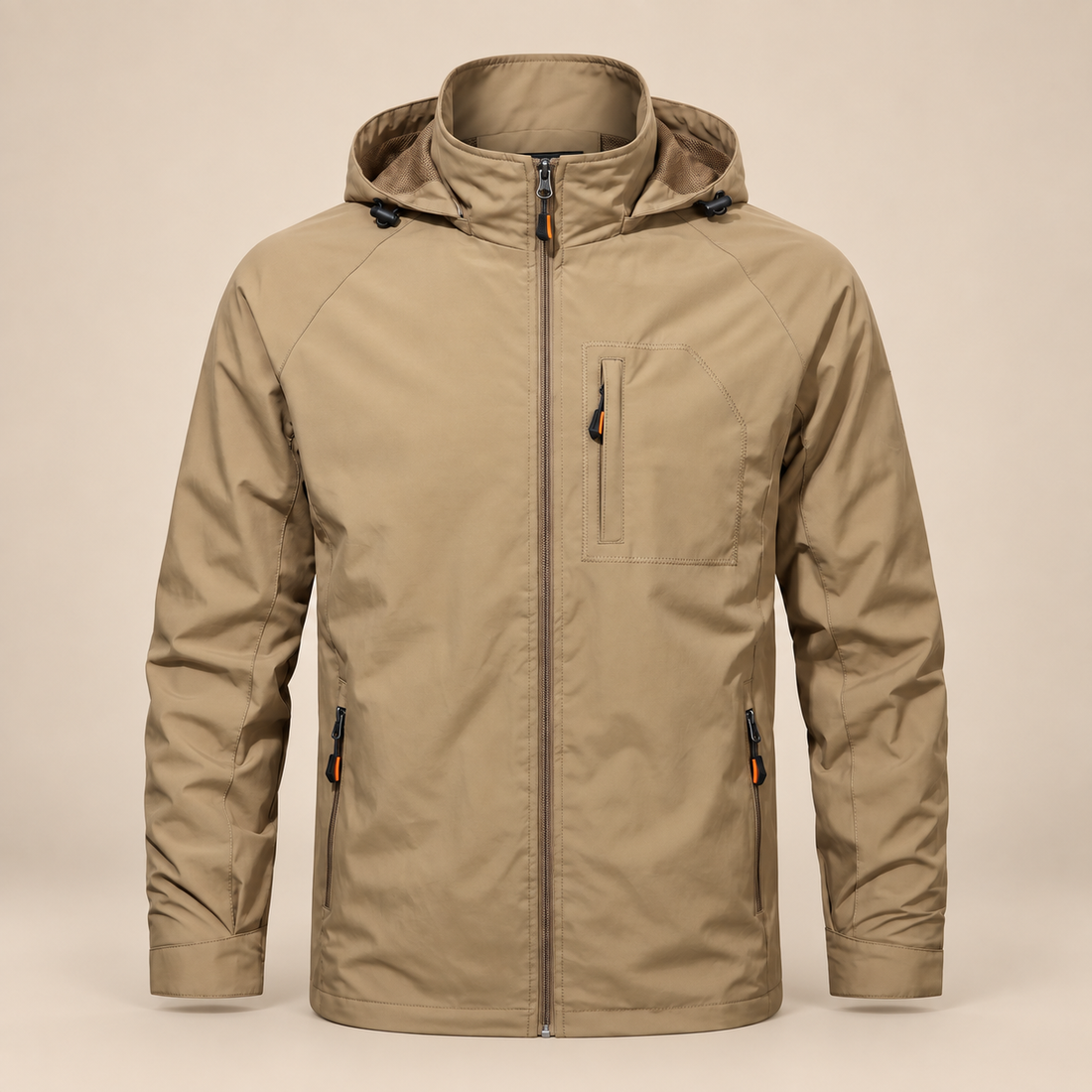 Lekka kurtka softshell męska z kapturem na wiosnę