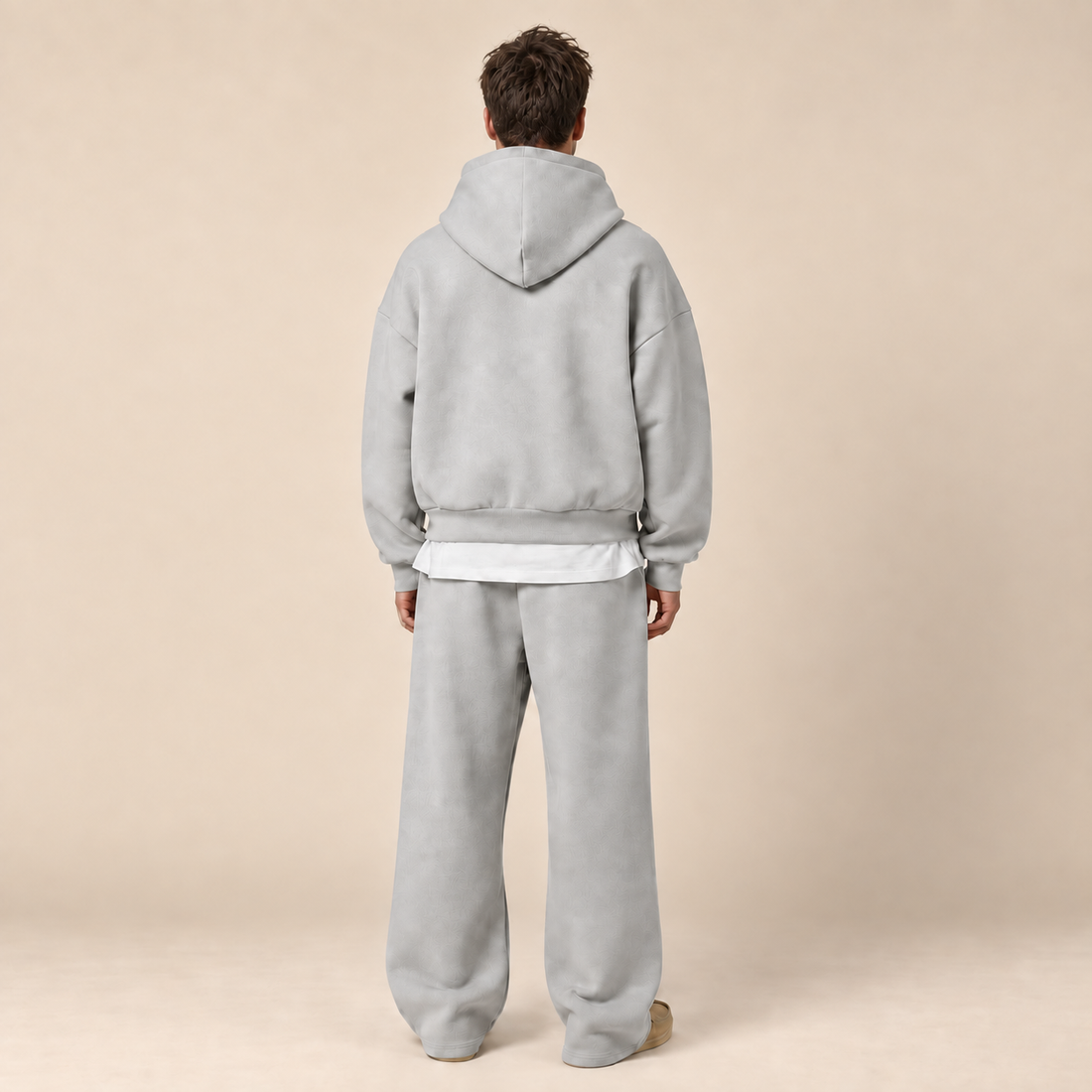 Dres męski komplet: bluza z kapturem i joggery, regular fit