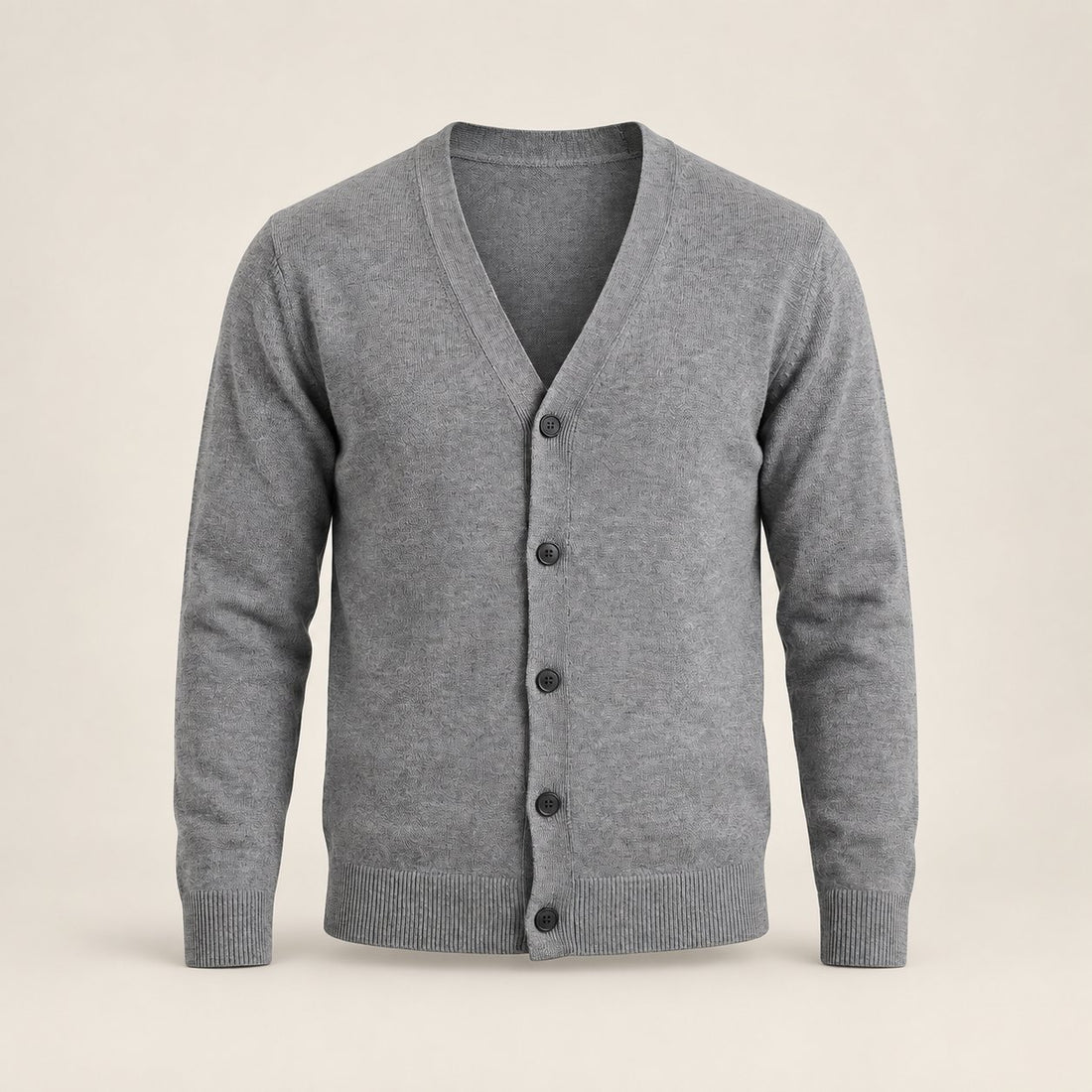 Kardigan męski casual w serek