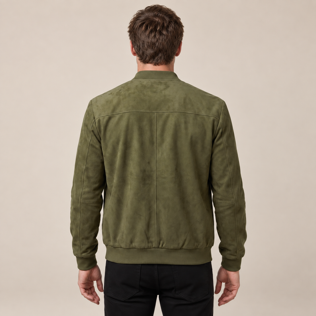 Aksamitna kurtka bomber męska casual