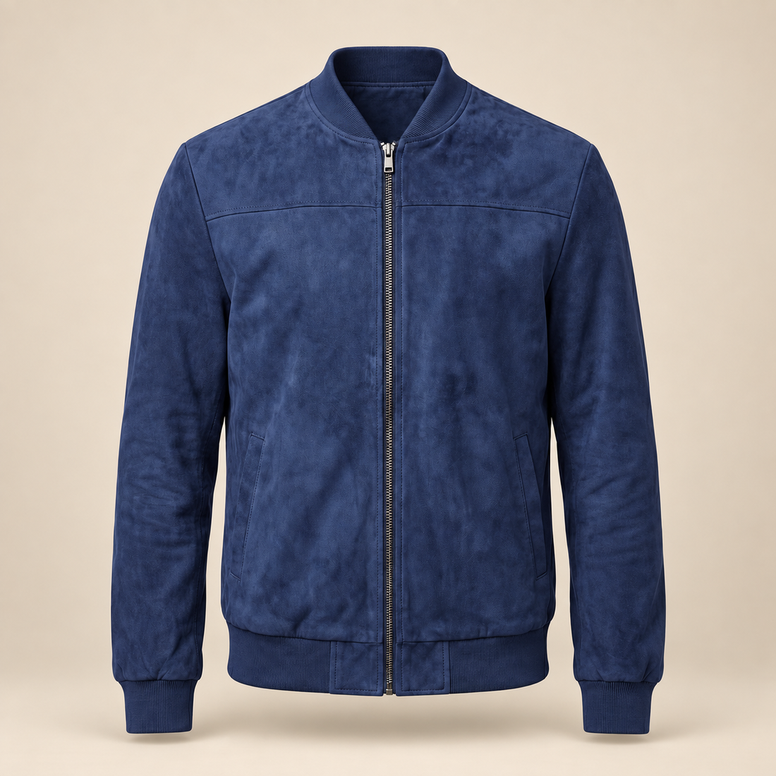 Aksamitna kurtka bomber męska casual