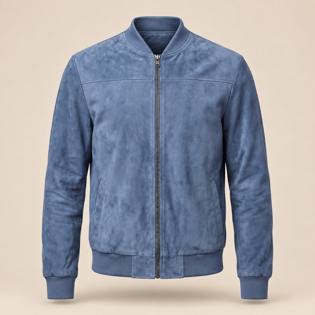 Aksamitna kurtka bomber męska casual