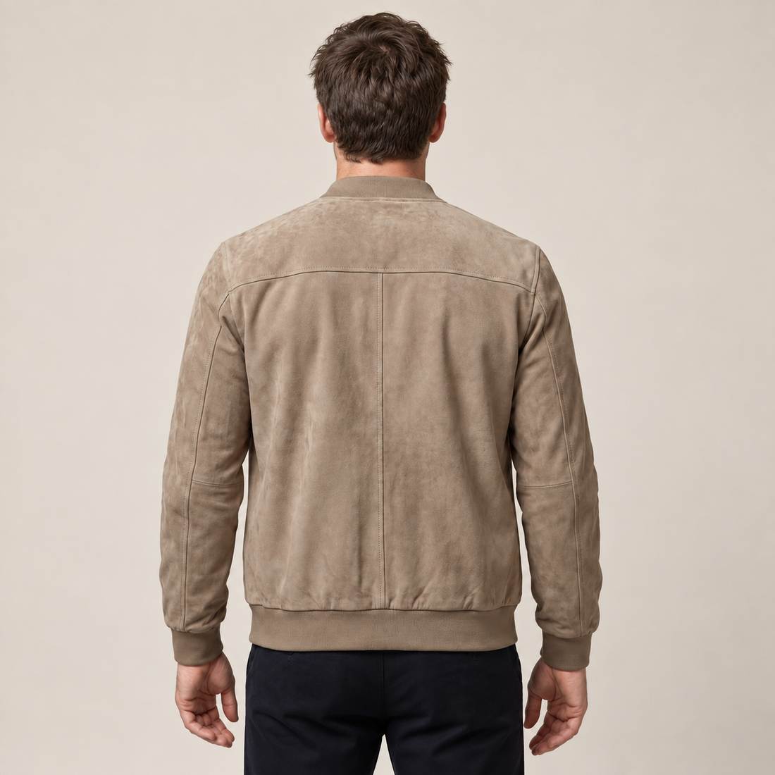 Aksamitna kurtka bomber męska casual