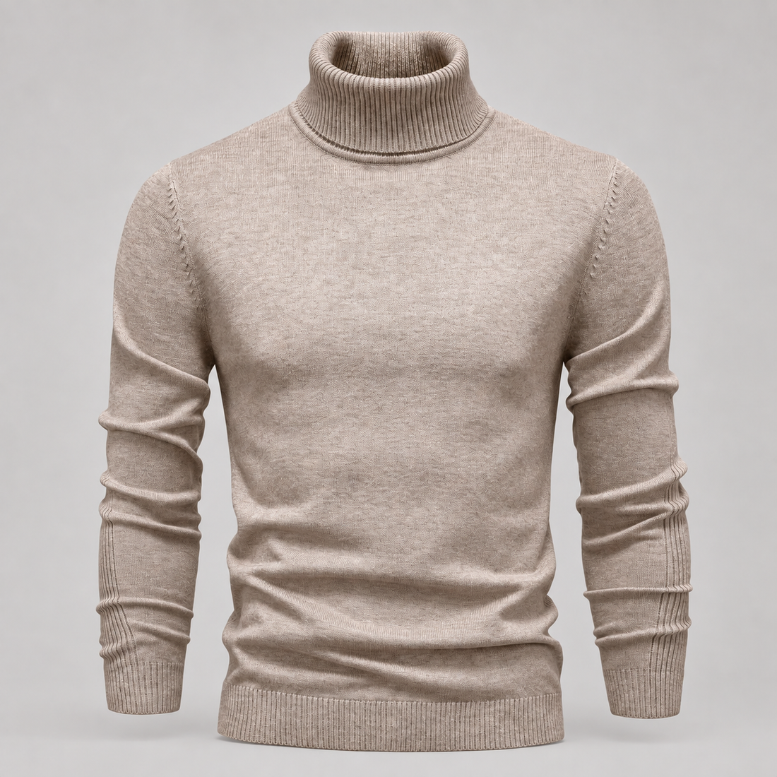Golf męski slim fit z dzianiny wiskozowej