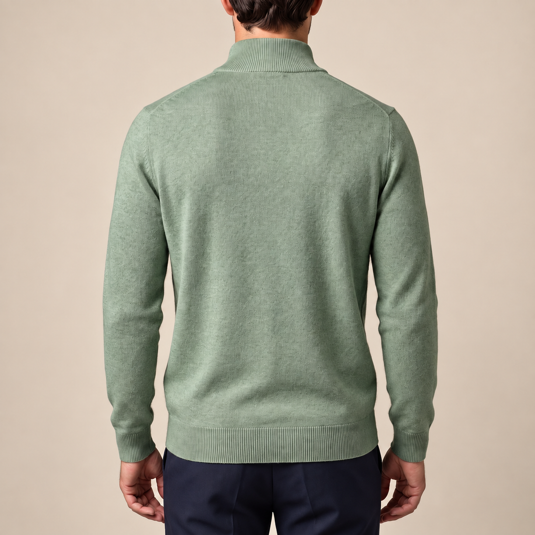 Wygodny sweter męski half zip