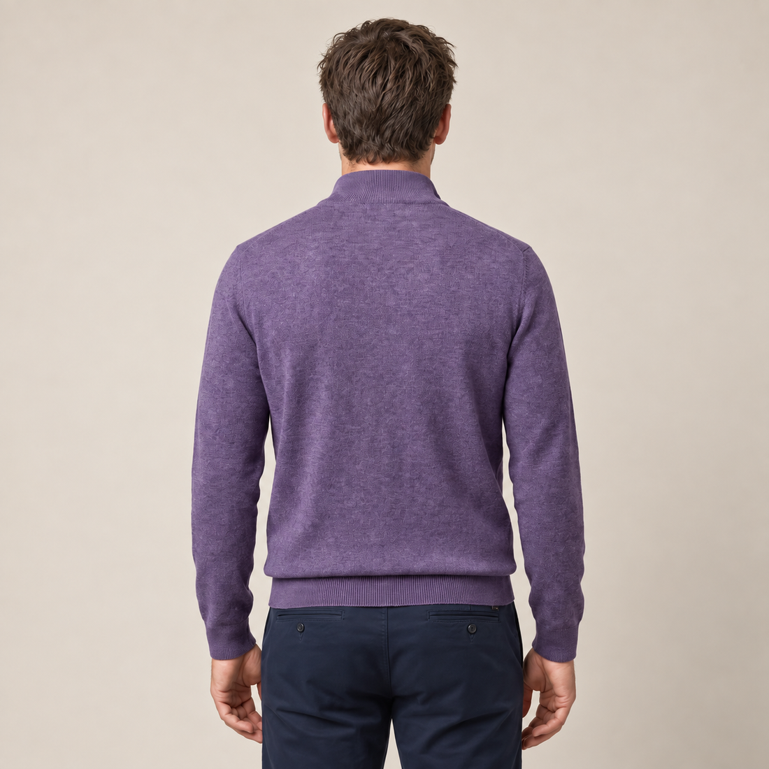 Wygodny sweter męski half zip