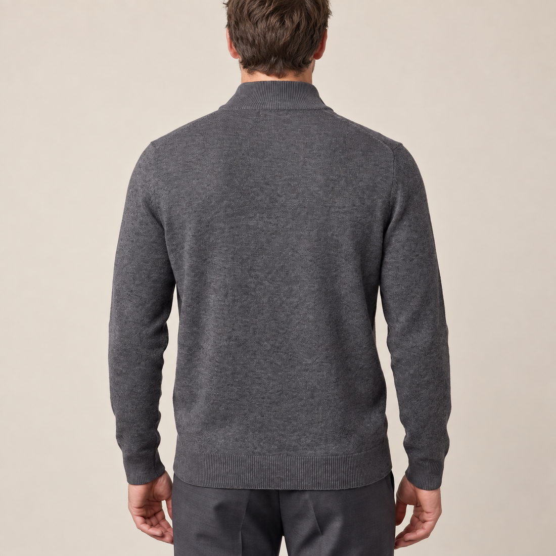 Wygodny sweter męski half zip
