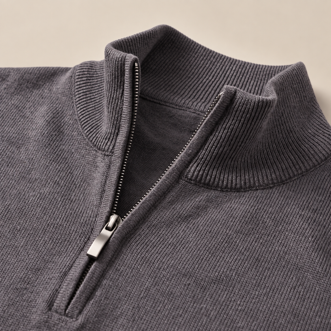 Wygodny sweter męski half zip