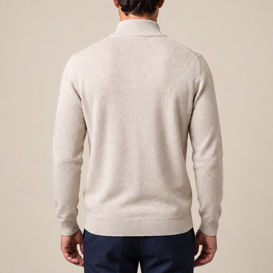 Wygodny sweter męski half zip