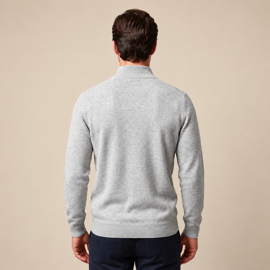 Wygodny sweter męski half zip