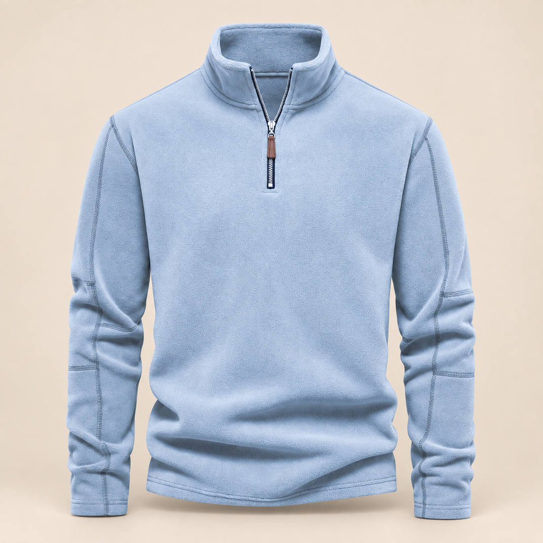 Bluza polarowa męska z krótkim zamkiem