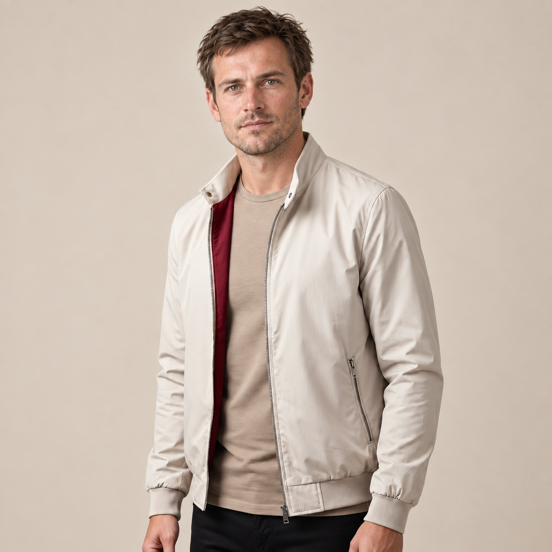Kurtka męska Harrington typu bomber