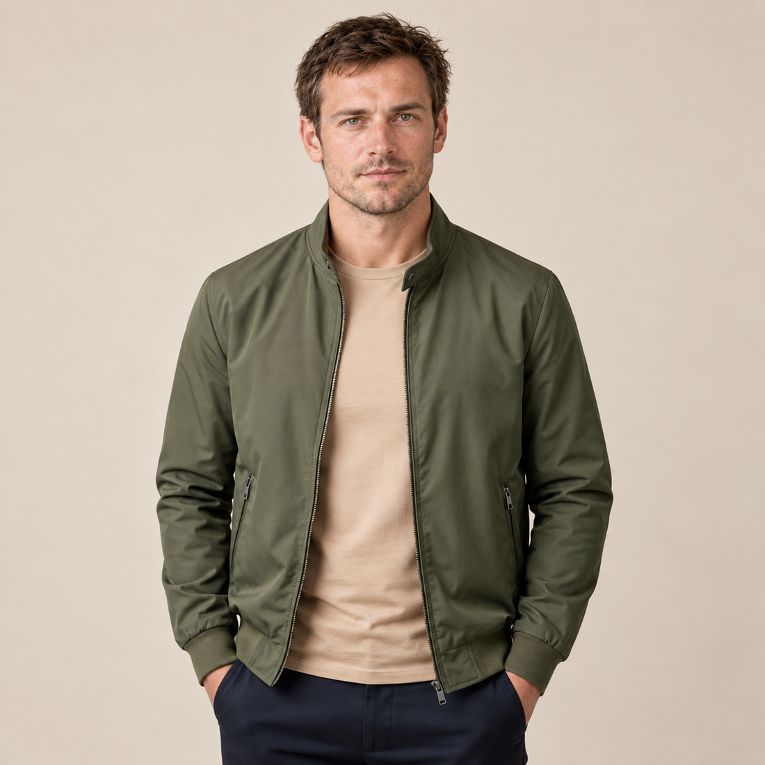 Kurtka męska Harrington typu bomber