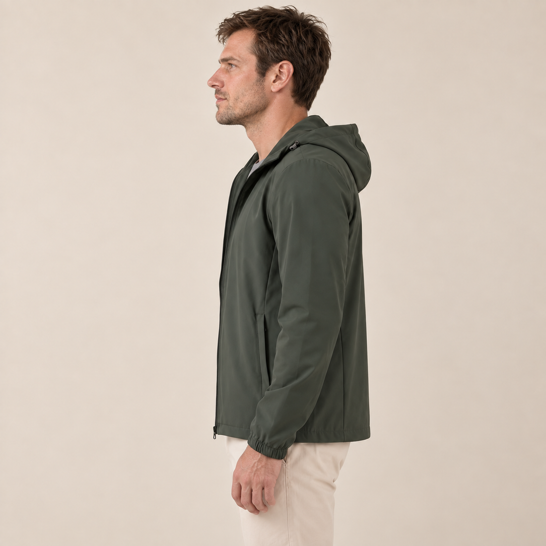 Kurtka softshell męska z regulowanym kapturem