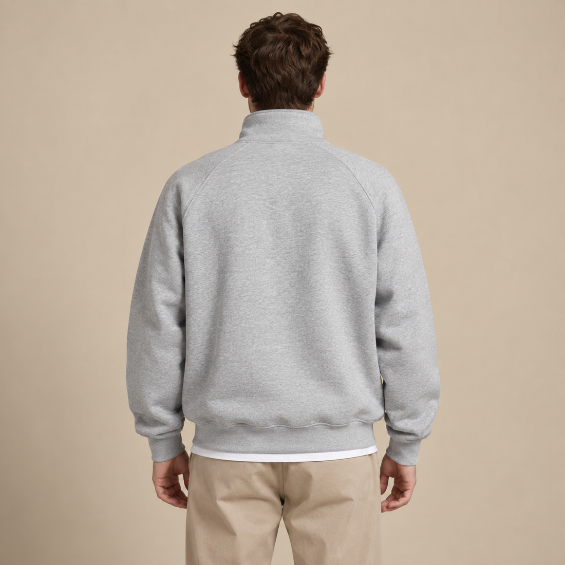 Bluza dresowa męska oversize rozpinana na zamek