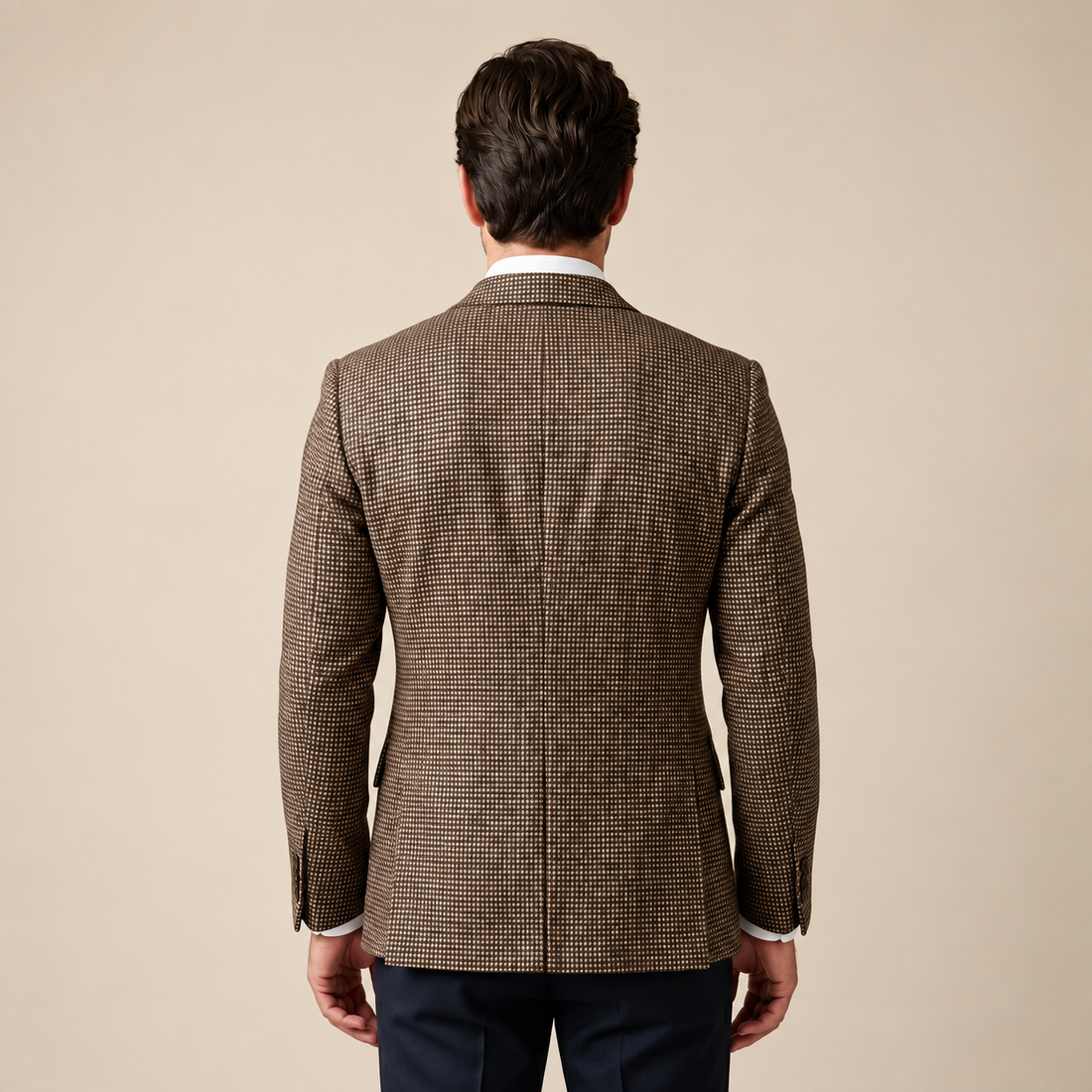 Marynarka męska dwurzędowa slim fit