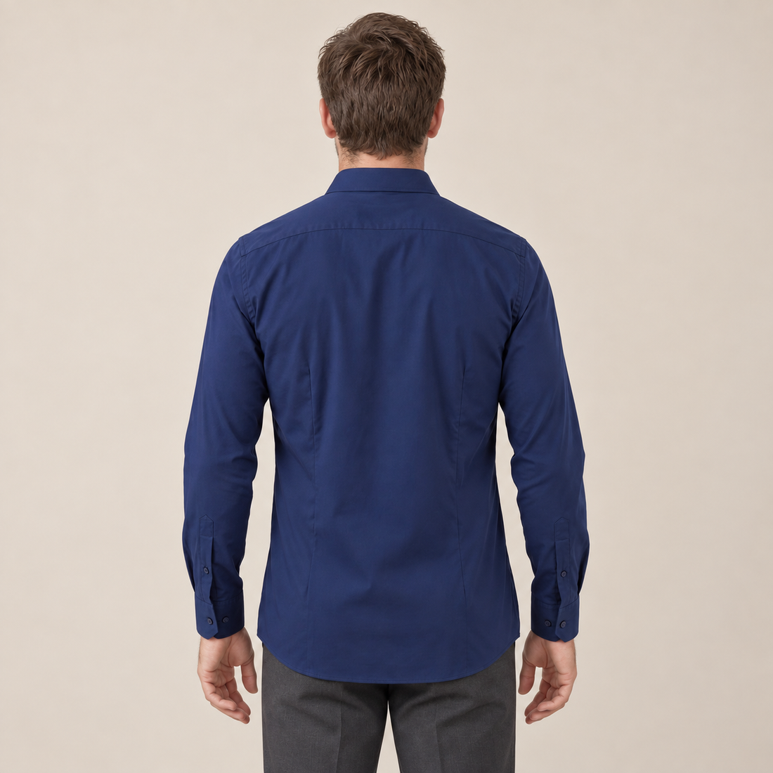 Koszula męska wizytowa slim fit z klasycznym kołnierzykiem