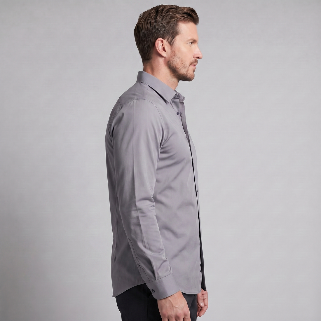 Koszula męska wizytowa slim fit z klasycznym kołnierzykiem