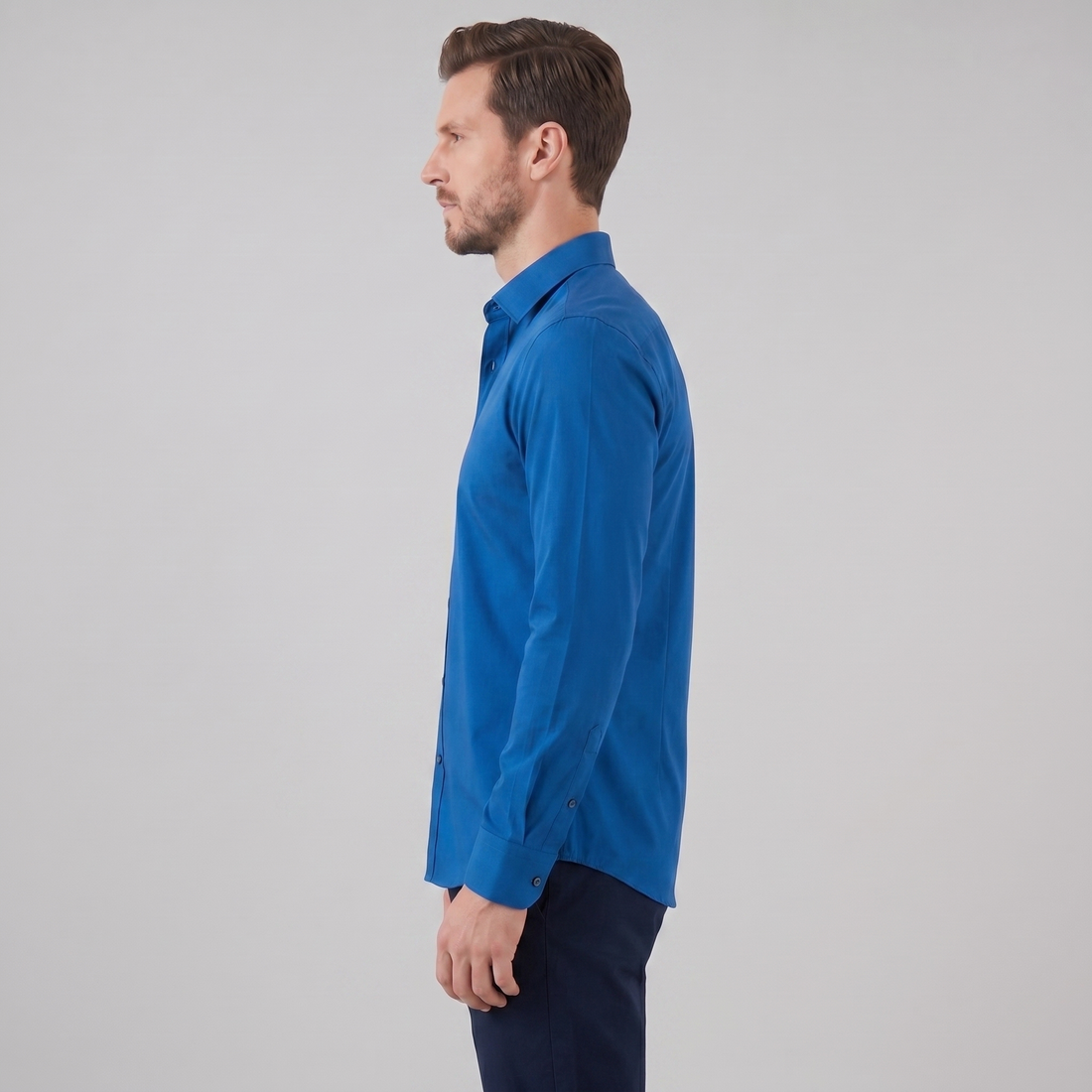 Koszula męska wizytowa slim fit z klasycznym kołnierzykiem