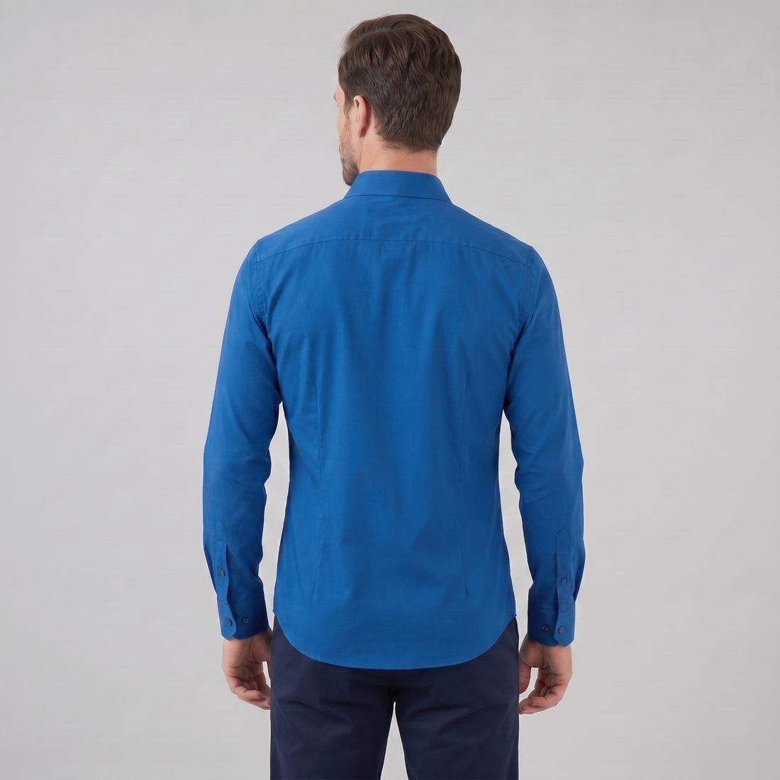 Koszula męska wizytowa slim fit z klasycznym kołnierzykiem