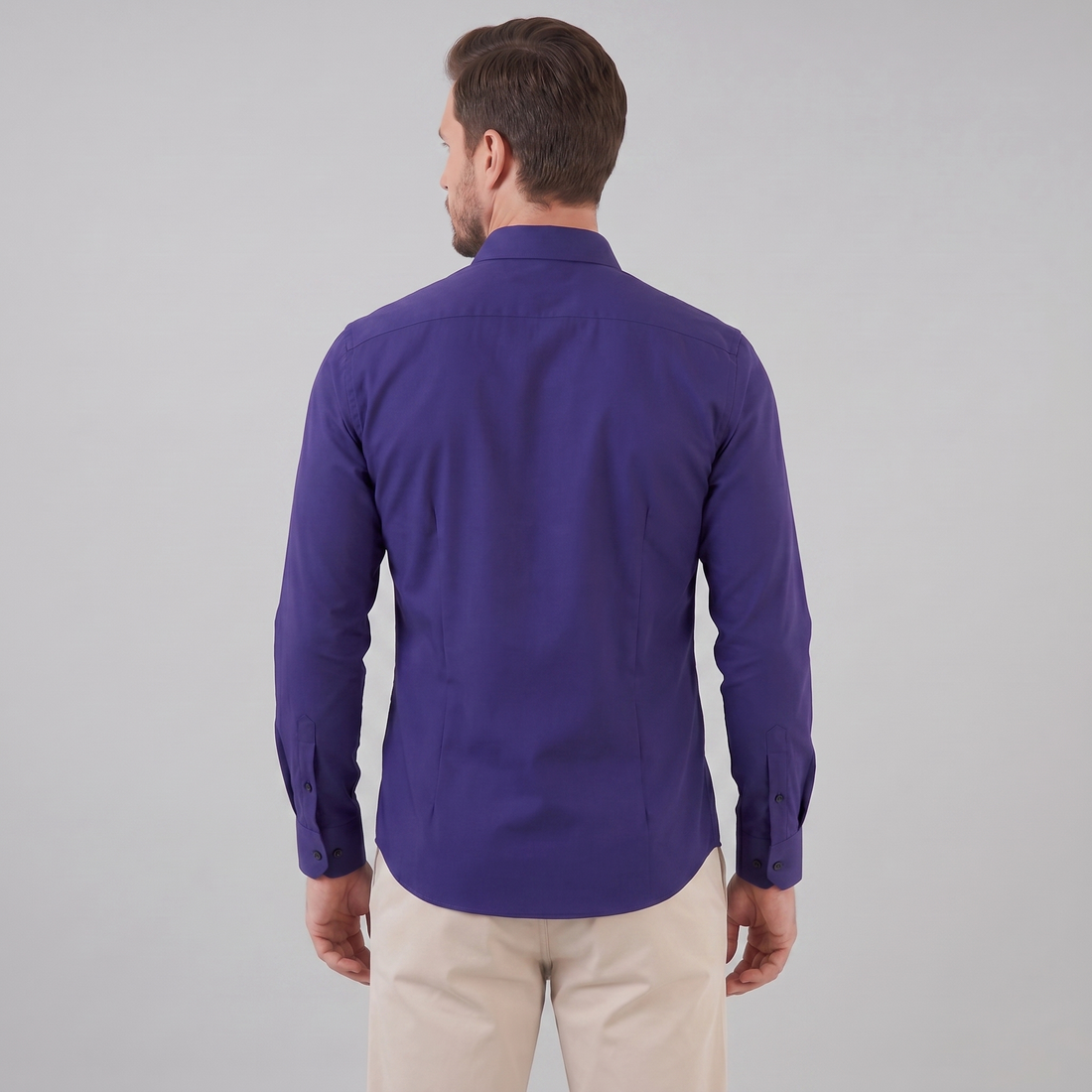 Koszula męska wizytowa slim fit z klasycznym kołnierzykiem