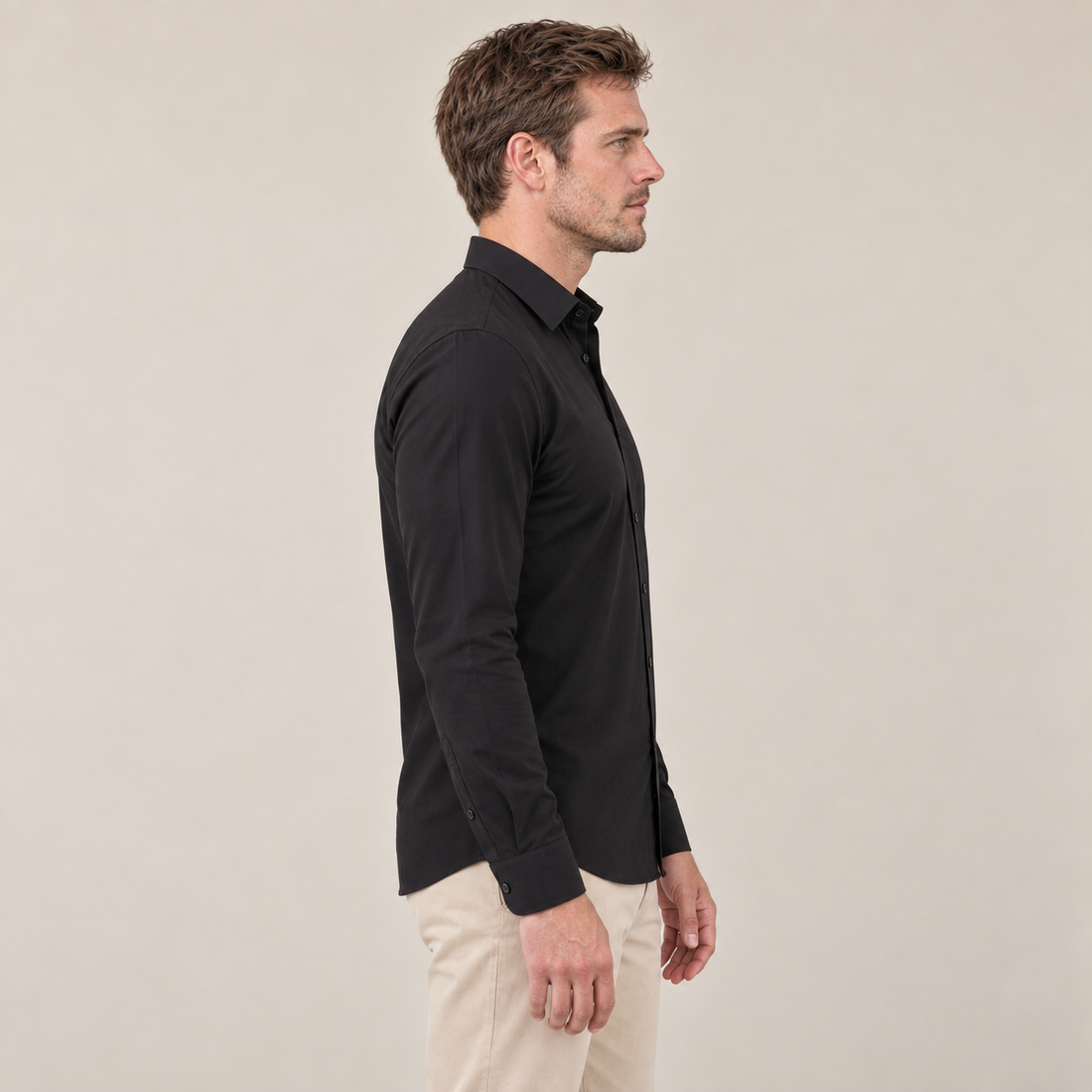 Koszula męska wizytowa slim fit z klasycznym kołnierzykiem