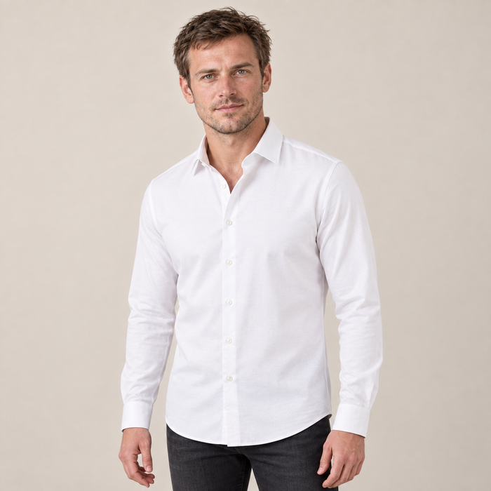 Koszula męska wizytowa slim fit z klasycznym kołnierzykiem