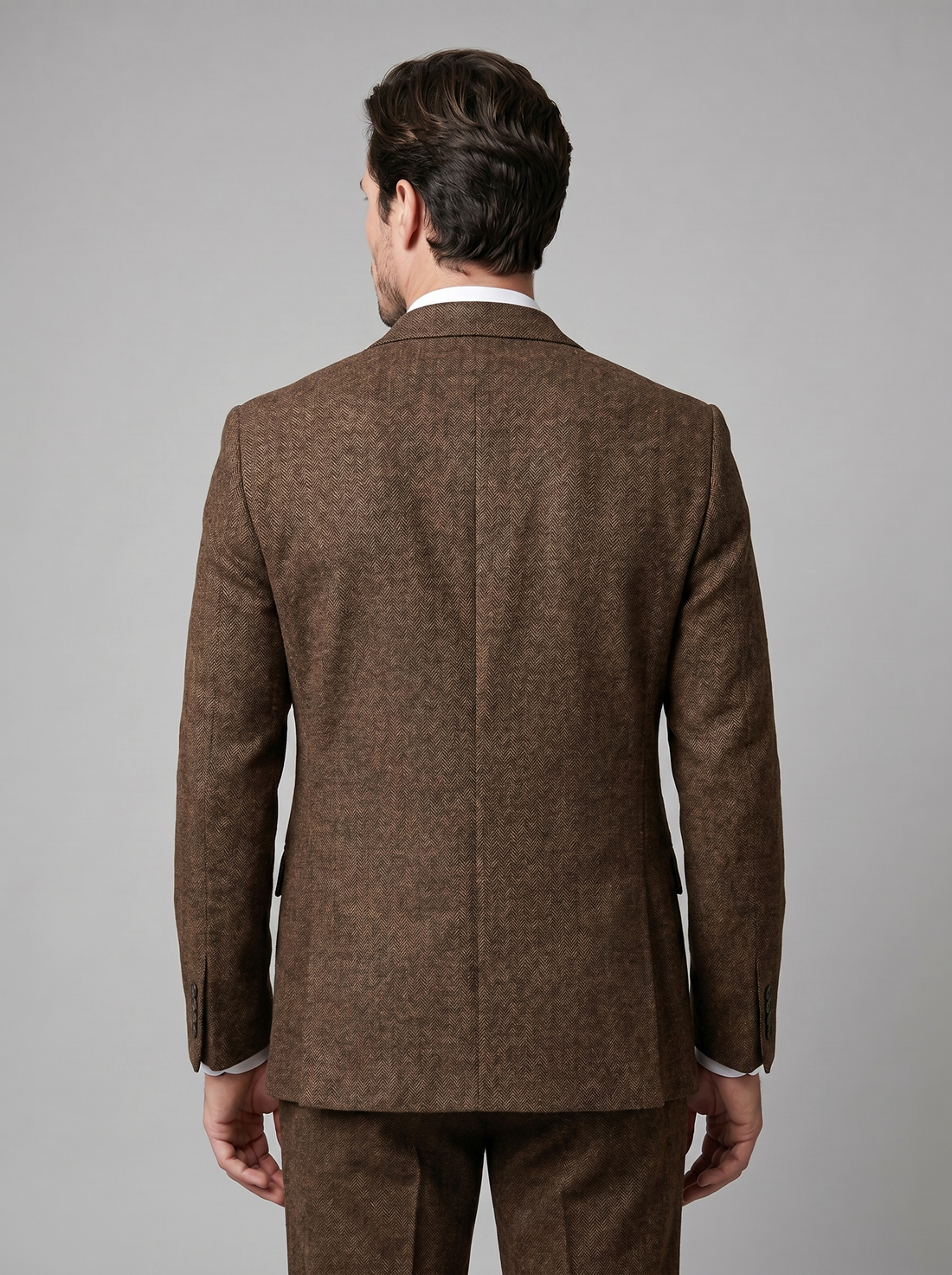Garnitur męski trzyczęściowy slim fit z kamizelką na wesele