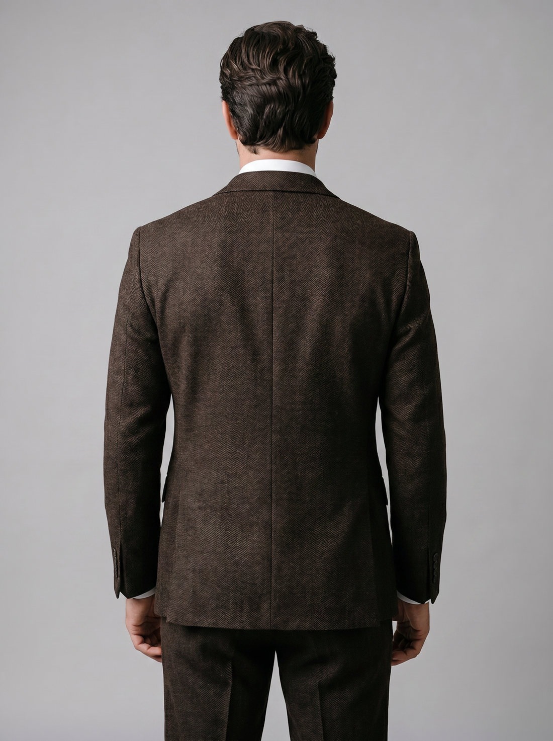 Garnitur męski trzyczęściowy slim fit z kamizelką na wesele