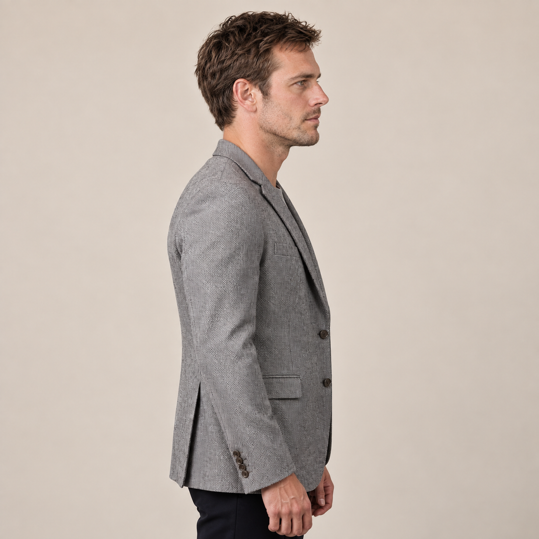 Marynarka męska zimowa slim fit