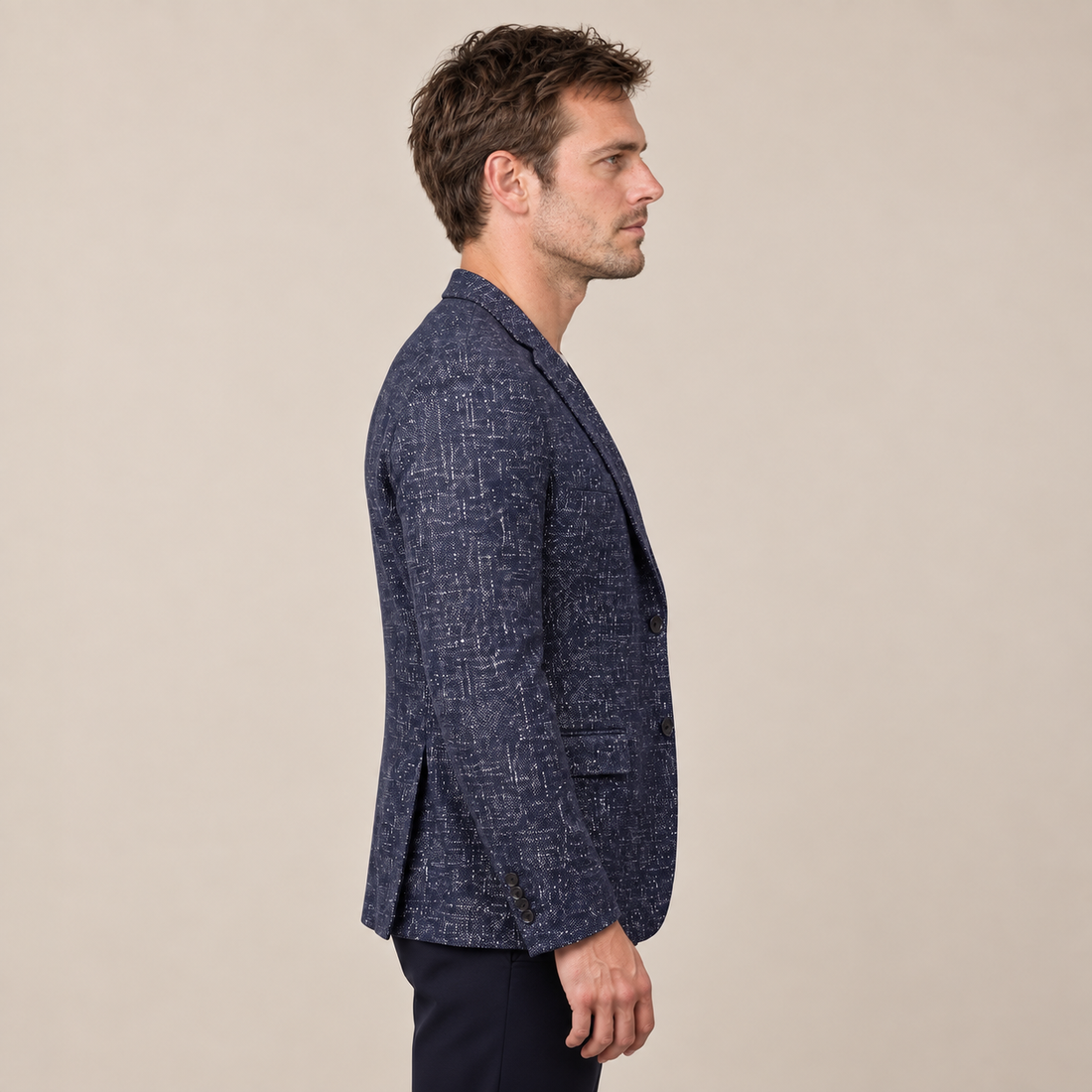 Marynarka męska zimowa slim fit