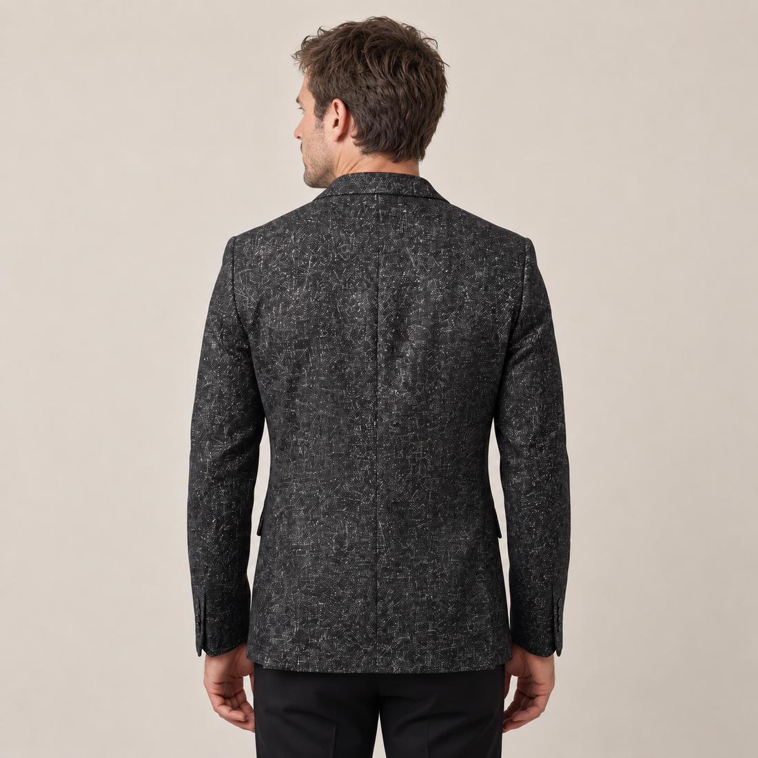 Marynarka męska zimowa slim fit