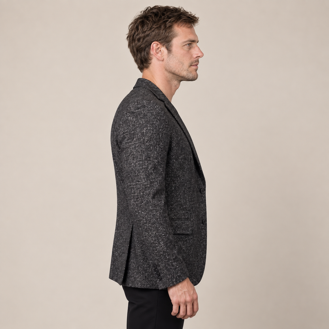 Marynarka męska zimowa slim fit
