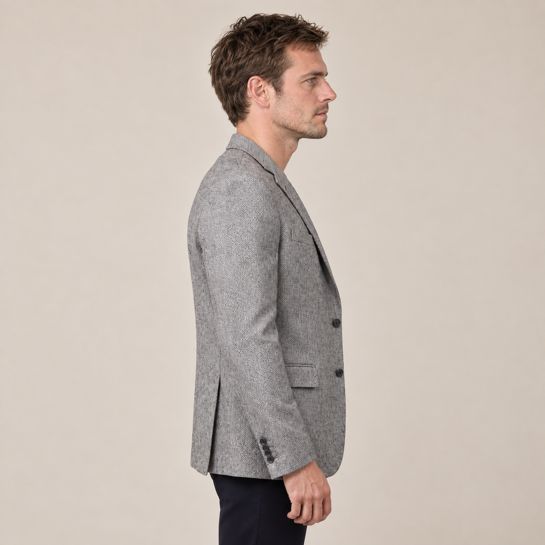 Marynarka męska zimowa slim fit