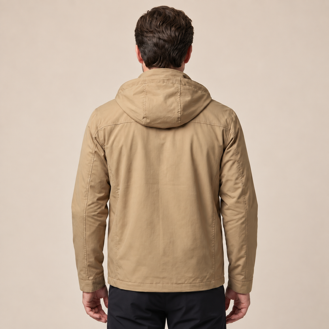 Lekka kurtka softshell męska z kapturem na wiosnę