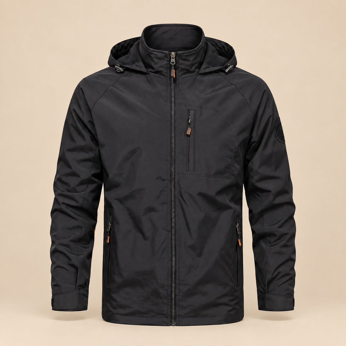 Lekka kurtka softshell męska z kapturem na wiosnę