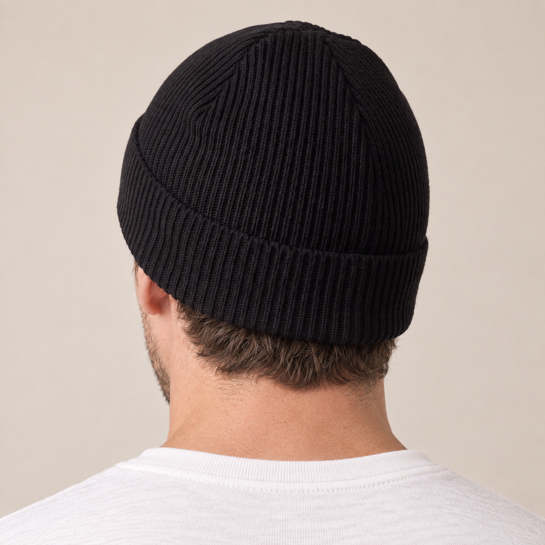 Czapka beanie męska prążkowana