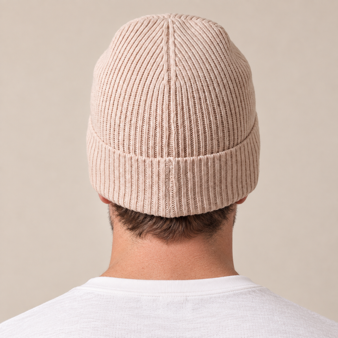 Czapka beanie męska prążkowana