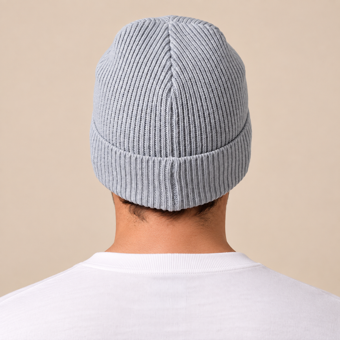 Czapka beanie męska prążkowana
