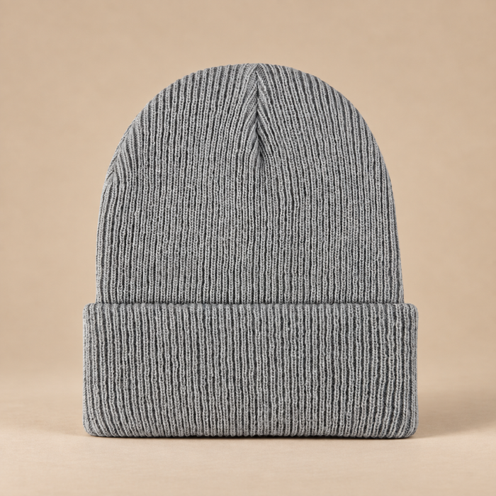 Czapka beanie męska prążkowana