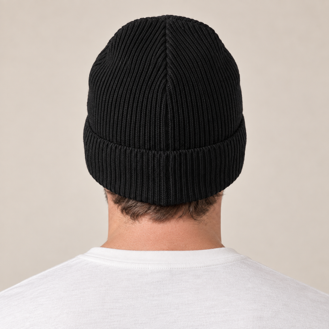 Czapka beanie męska prążkowana